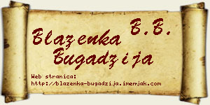 Blaženka Bugadžija vizit kartica
